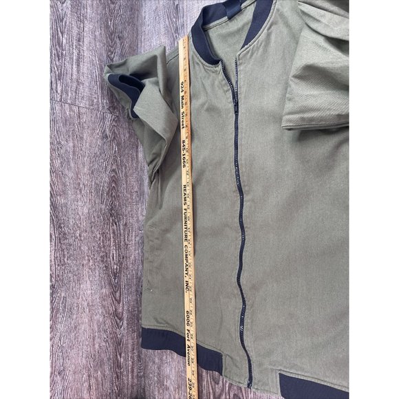 Molokai Surf Co Zip Jacket Olive Green Size 2XL 100% Cotton - Picture 7 of 8